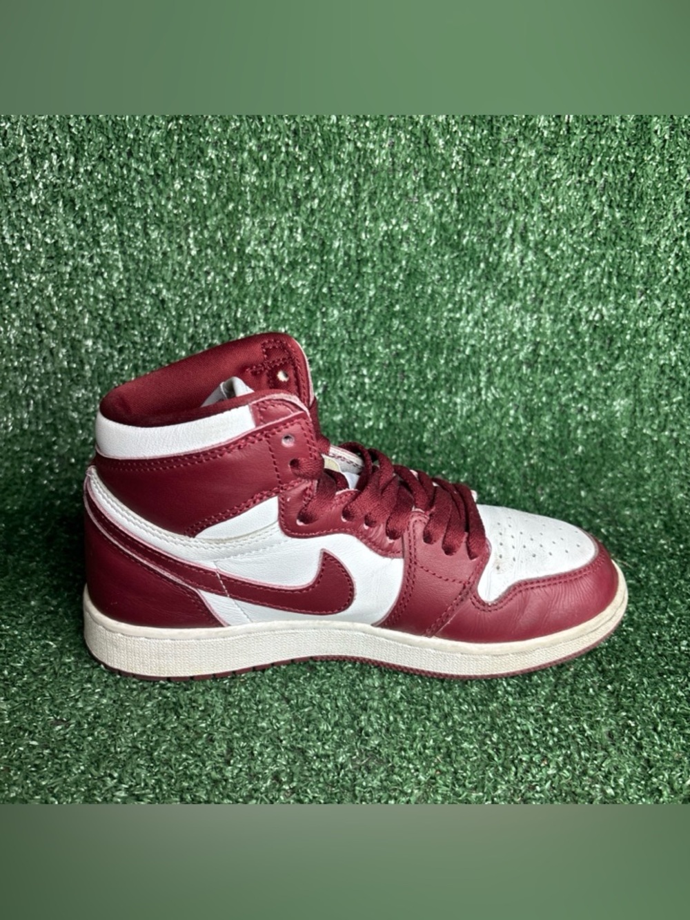 Nike Air Jordan 1 Retro High OG Women 6.5 (5Y) Red Leather Basketball FD1437-160 - Picture 6 of 12